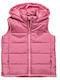 Kids' Casual Jacket Sleeveless with Hood Pink