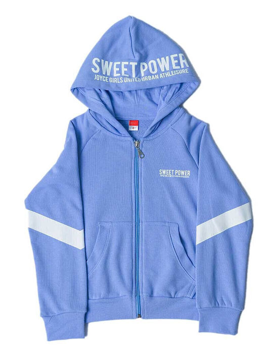 Kids Cardigan Cotton with Hood Blue Sweet Power