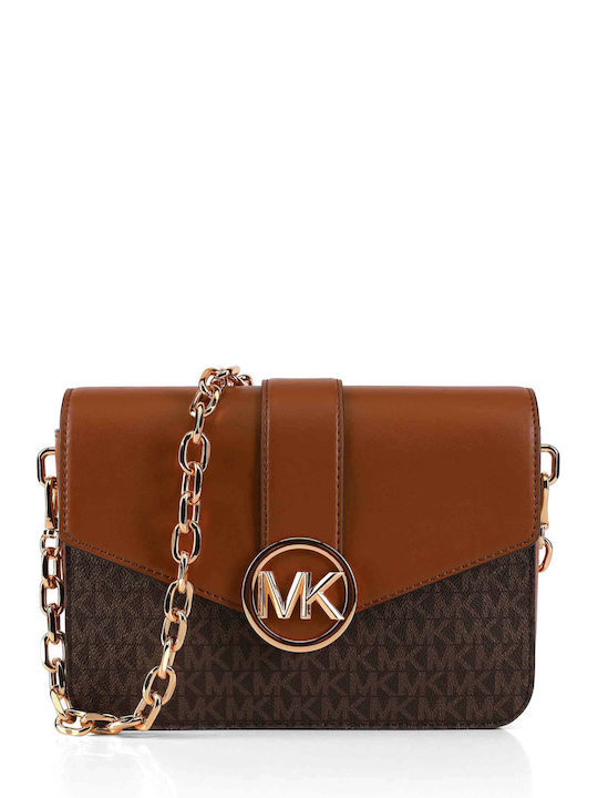 Michael Kors Γυναικεία Τσάντα Χιαστί Καφέ