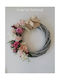 Decorative Wreath “Grey Pink-White Flowers”