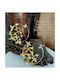 Golden Wreath with Hammered Butterflies