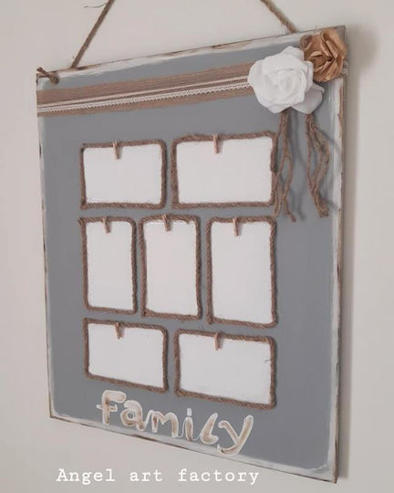 Ramă Foto Decorativă din Lemn pentru Familie Ramă Foto Decorativă din Lemn pentru Familie