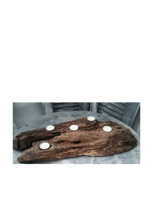 Decorative Candle Holder "Driftwood" Tealight