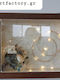 Hanging Walnut Wedding Crown Case Wide Frame