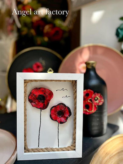 Dekorativer Rahmen "Keramikmohnblumen"