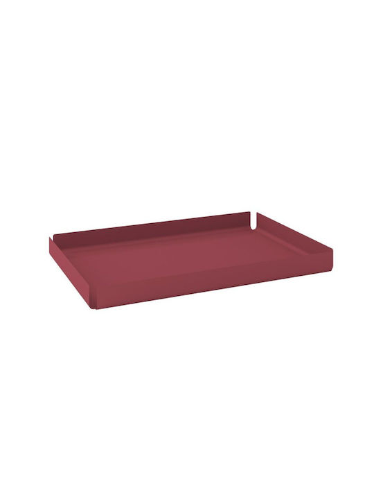 Decorative Tray Ortho Matt Bordeaux Pam & Co W30 X D20 X H3 Cm 33020-153