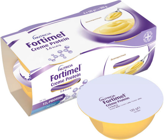 Nutricia Creme Protein Special Food Supplement 4 x 125gr Banana