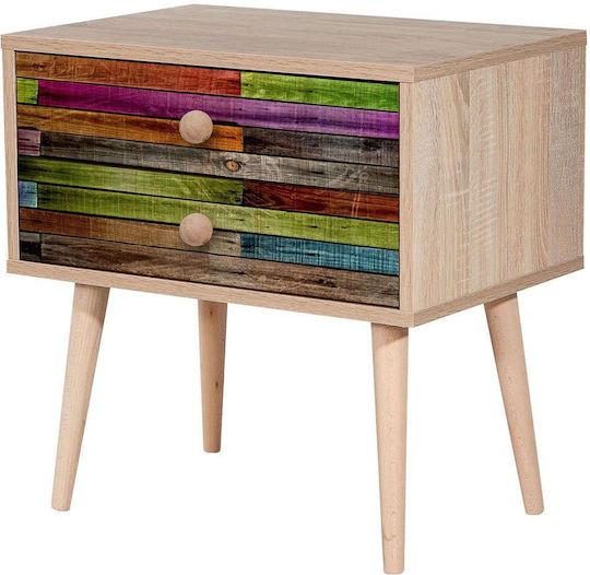 Nachttisch Zwei 863sph3504 60x40x61cm Multi