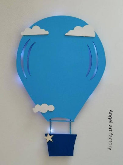 Holz-Heißluftballon-Wandlampe