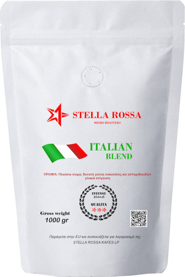 Stella Rossa Mikro-Röster Espresso Kaffee – Mischung Italien 1000 g Kaffeebohnen