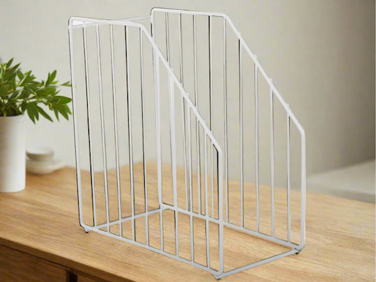 Suport De Masă Metalic 12.5x25.5x25.5cm Albă