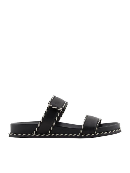 Women's Flat Sandals in Black Color