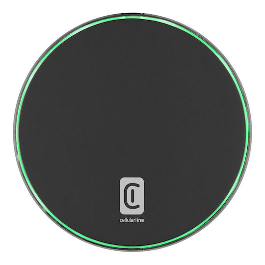 Cellular Line Kabelloses Ladegerät (Qi Pad) 15W Schwarzs