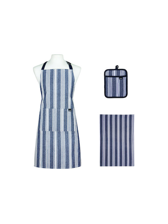 Ladelle Apron with Potholder and Kitchen Towel Multicolour 3pcs