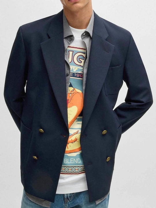 Hugo Kris251f2x Men's Suit Jacket Blue