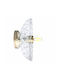 Ceiling Mount Light Transparent with Socket E27 with Crystals