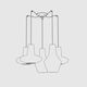Ceiling Rose with 5 Sockets Φ18cm Zafferano Lgr0015 White