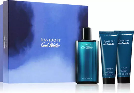 Davidoff Cool Water Ανδρικό Σετ με Eau de Parfum και Shower Gel 3τμχ