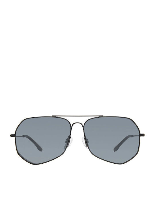 Prive Revaux Men's Sunglasses with Black Metal Frame and Black Polarized Lens THECUERVO-1
