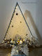 Christmas Decorative Wood Tree Electric Gold