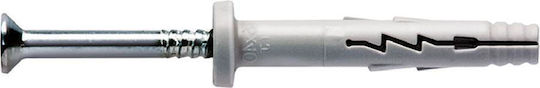 Пластмасов дюбел дълъг винт с плоска глава 100бр No6x55mm 93016