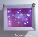 Wooden Swan Display Light