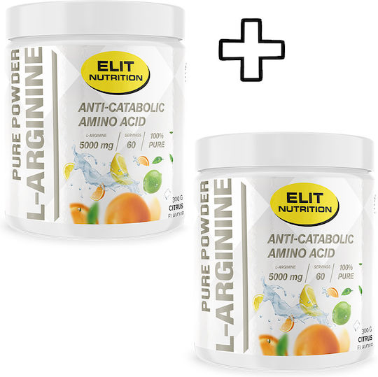 Elit Nutrition L-Arginine 300g Natural Flavor & Elit Nutrition L-Arginine 300g Citrus Custom Bundle