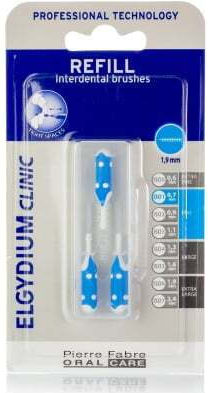 Elgydium Trio Refill Interdental Brush Refills 0.8mm Blue 3pcs