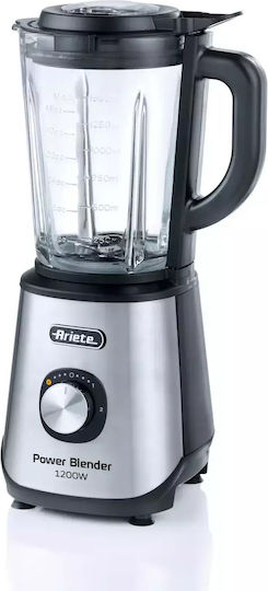 Ariete Μπλέντερ με Γυάλινη Κανάτα 1.5 lt 1200W Ασημί 0579/00