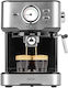 Beem Mașină de Espresso 1100W Presiune 15bar pentru Cappuccino Argintie