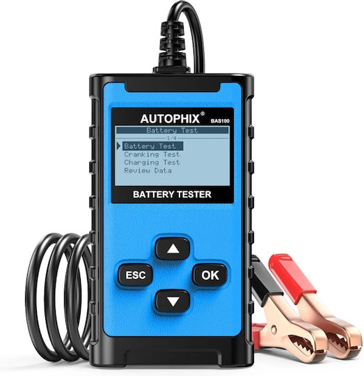 Autophix Bas100 Auto Tester Battery Tester 12v 100-2000 Cca Blue