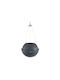 Lechuza Bola Plastic Flower Pot Charcoal 32x32x25cm