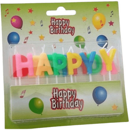 Colorful Birthday Candles Happy Birthday 13 Pieces 1 Pack