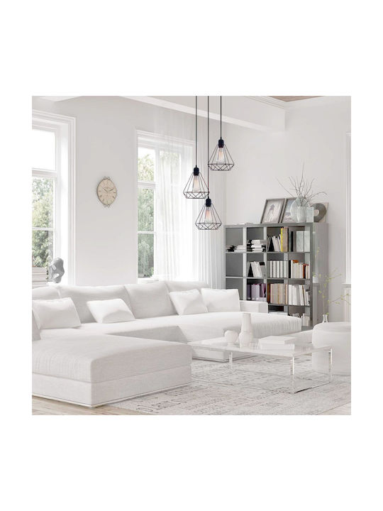 Vivalux Κρεμαστό Φωτιστικό Μαύρο με Ντουί E27 40x40x142εκ.