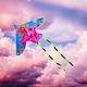 Triangular Kite Fabric with Tail & Twine 1pcs