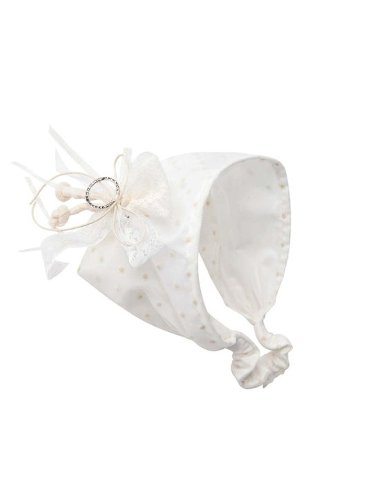 Nst Nastasia Alb Accesoriu de Păr de Botez din Tulle