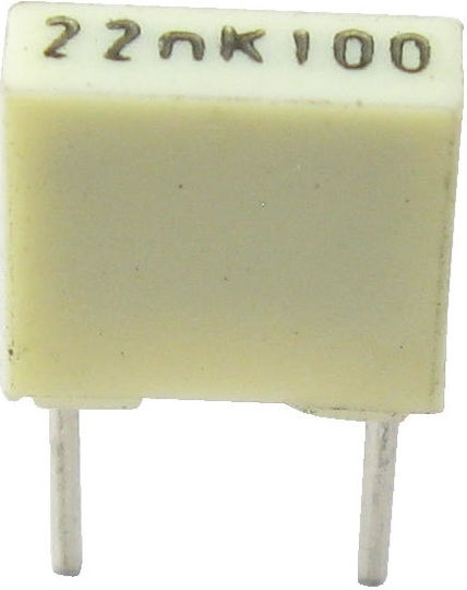 Condensator Mkt 22nf 100vdc 63vac; 10%; Pas:5mm; Kemet; 22nf 100vdc Condensator cu Film de Poliester 22000pf 0.022uf