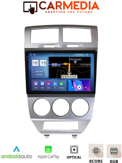 Carmedia Ηχοσύστημα Αυτοκινήτου για BMW X1 Dodge Caliber 2006-2012 (Bluetooth/USB/AUX/WiFi/GPS/Apple-Carplay/Android-Auto) με Οθόνη Αφής 10.36"