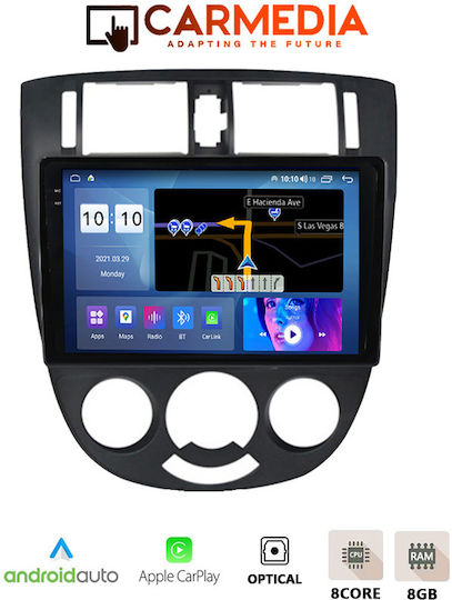 Carmedia Car Audio System for BMW X1 Chevrolet Lacetti 2005+ (Bluetooth/USB/AUX/WiFi/GPS/Apple-Carplay/Android-Auto) with Touch Screen 10.36"