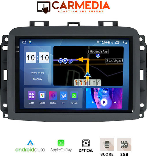 Carmedia Car Audio System for Fiat 500L BMW X1 2012 (Bluetooth/USB/AUX/WiFi/GPS/Apple-Carplay/Android-Auto) with Touch Screen 10.36"