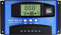 40a MPPT Solar Charge Controller Dual LCD Display USB 12V 24V Lithium Battery Blue 40a MPPT Solar Charge Controller Dual LCD Display USB 12V 24V Lithium Battery Blue