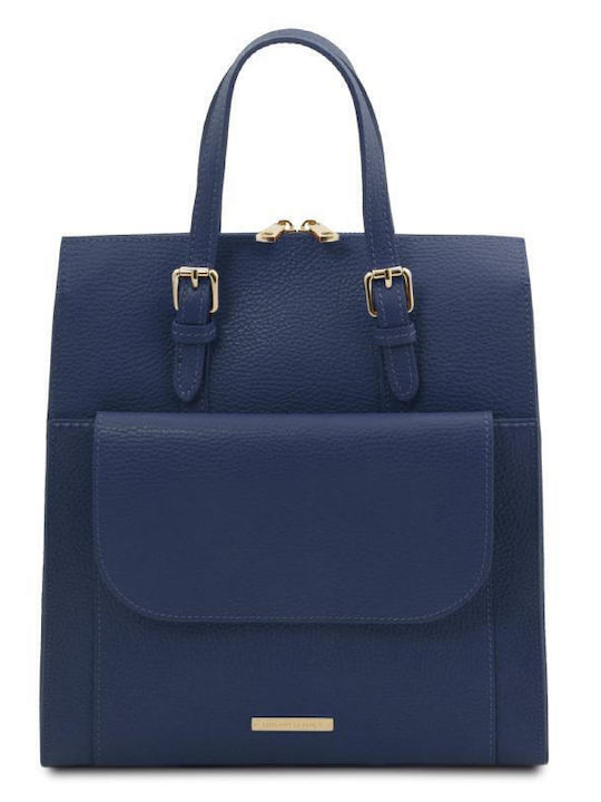 Tuscany Leather Δερμάτινη Γυναικεία Τσάντα Πλάτ...