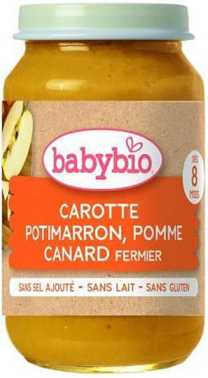 Babybio Βρεφικό Γεύμα με Γεύση Πάπια 200gr για 8+ Μηνών