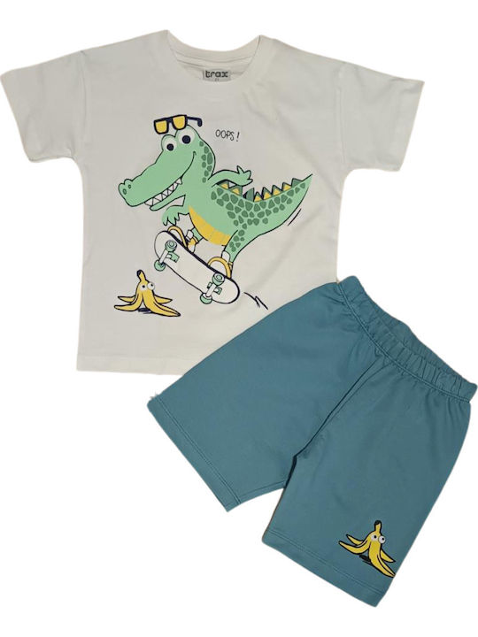 Kinder-Set mit Shorts Sommer 2Stück White