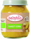 Babybio Fruit-Vegetable Puree with Flavor Sweet Corn 130gr for 6+ Months