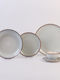 Cryspo Trio Beige Porcelain Dinnerware Set 18pcs