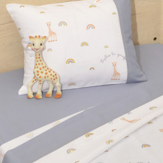 Baby Oliver Baby Bettlaken Mit Blauem Gummi 70x140cm