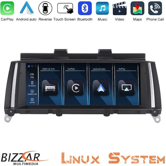 Bizzar Auto-Audiosystem für BMW X3 2011 – 2013 Bluetooth USB AUX Eingebautes Wi-Fi GPS Apple CarPlay Android Auto mit 8,8" Touchscreen