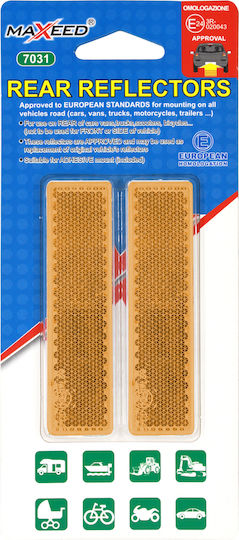 Maxeed Car Reflectors Orange 85*22mm 2pcs 35012