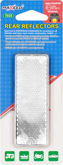 Maxeed Ανακλαστικα Αυτοκινητου Λευκο 85*30mm 2pcs 35019